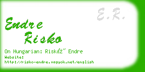 endre risko business card